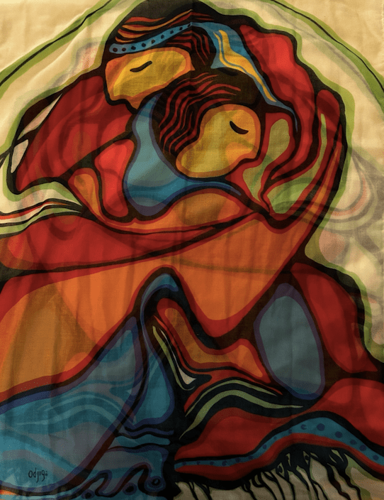 Image from a scarf from the Vancouver Art Gallery